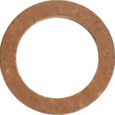 The Grimac Gasket for Faema Grouphead Cap is a flat, circular brown ring with a central hole, shown from above on a white background. © 2025 1st-line.com