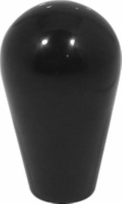 The Grimac Knob for Faema Grouphead Lever is a black, smooth, teardrop-shaped replacement with a rounded top and narrower base. © 2025 1st-line.com