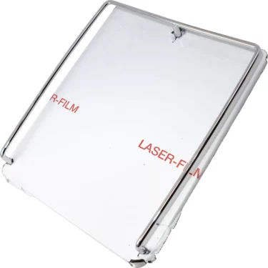 The Isomac 000169 Top Cover - Venus is a transparent rectangular plastic cover with two side metal rods and diagonal red text reading LASER-FILM and R-FILM. © 2025 1st-line.com