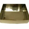 The Isomac Drawer for Water (lower drip tray without cover) Millennium is a shiny, rectangular metallic tray with raised edges, shown against a white background. © 2025 1st-line.com