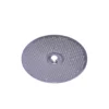 The Isomac Maverick Shower/Dispersion Screen is a round, flat metal disc with a grid of small holes and a central hole, used as a filter plate for espresso machines. Shown against a plain white background. © 2025 1st-line.com