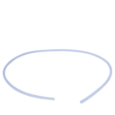 The La Nuova Era NE.L2 Tube 5x3mm is a plain, thin, light blue plastic headband with tapered, open ends, shown against a white background. © 2025 1st-line.com