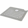The La Nuova Era NE445N for Drip Tray Grill is a rectangular metal cover with rounded corners, horizontal slots, a circular hole, and a small edge notch to aid water drainage. © 2025 1st-line.com