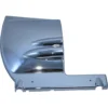 The La Nuova Era NE448SX Left Body Panel is a shiny chrome car part with curved edges, three raised ridges, and a flat mounting section with holes, shown against a white background. © 2025 1st-line.com