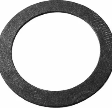 The La Pavoni 103P-4P Professional Tank/Reservoir to Base Gasket is a flat, black circular ring with a large center hole, shown against a white background. © 2025 1st-line.com