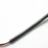 The La Spaziale 8919 Temperature Sensor/Probe 1/8 Cablata has a metal probe with a threaded end, linked to a gray insulated cable revealing red and white wires with terminal connectors at the other end. © 2025 1st-line.com