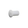 The Lelit 3700015 Grouphead Gicleur is a small, white, flanged plastic spacer or bushing compatible with Lelit machines, shown isolated on a plain white background. © 2025 1st-line.com
