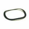 The Macap C0004M110 M4/M5 Doser Gasket is a thin, black, slightly irregular metal ring or washer displayed flat on a white background. © 2025 1st-line.com