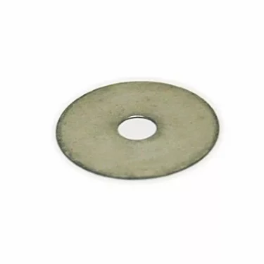 The Macap C0004M120 Lower Washer is a flat, round metal washer with a central hole, used as a fastener in mechanical assemblies. It is shown on a plain white background. © 2025 1st-line.com