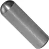 The Macap C244035 Pin for Doser Handle Pin - M2, a cylindrical metal dowel with a rounded end, is shown against a white background. © 2025 1st-line.com
