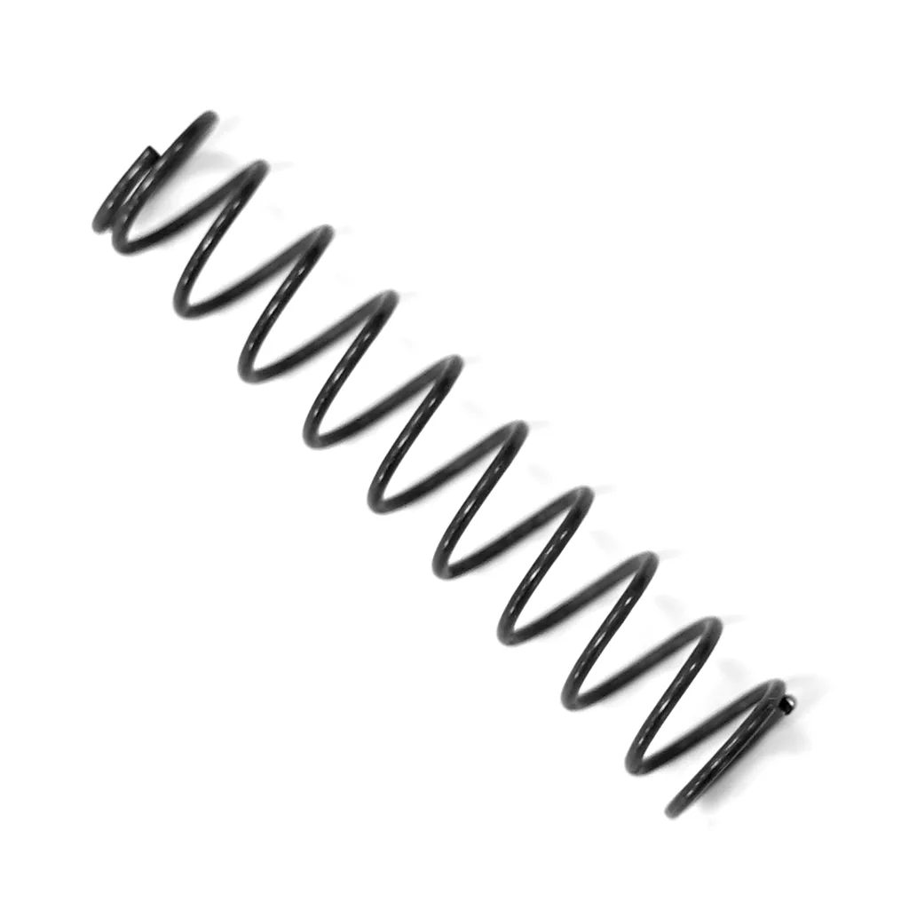 The Macap M4/M5 Vertical Spring, made of sturdy black metal with evenly spaced coils, is shown positioned diagonally on a white background. © 2025 1st-line.com