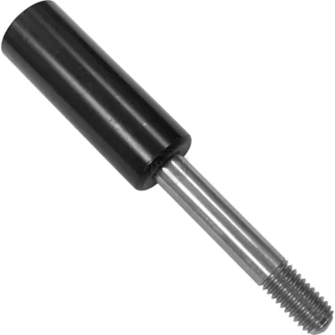 The Mazzer SSJSPEA04 Grinding Adjustment Lever, with a metal rod, threaded end, and black cylindrical handle, is shown against a plain white background. © 2025 1st-line.com