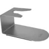 The Motta 8210 Stainless Steel Tamping Stand is a metallic holder with a flat base and upright back featuring a wide, U-shaped cutout, designed to securely support your portafilter during tamping. © 2025 1st-line.com