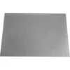 The Nemox 0969604 Back Housing is a flat, rectangular gray metal sheet with a smooth surface and six small holes—one at each corner and one on each long side. © 2025 1st-line.com