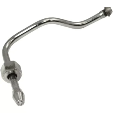 The Ponte Vecchio 610-S8001 Steam Wand - Lusso features a curved metal tube with a hexagonal fitting and a multi-hole nozzle, providing precision similar to a steam wand—displayed against a white background. © 2025 1st-line.com