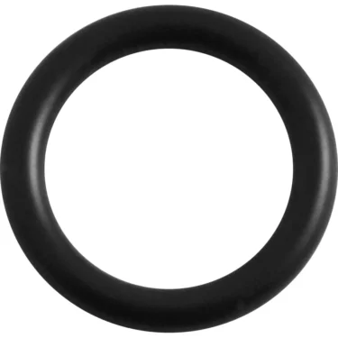 The Ponte Vecchio Export Heating Element Gasket is a solid black rubber O-ring with a smooth surface, displayed on a plain white background. © 2025 1st-line.com