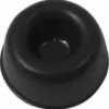 The Rancilio 36310008 Support / Foot / Leg is a black, round rubber foot with a recessed center, designed to prevent slipping or scratching on surfaces when used on electronics or Rancilio machines. © 2025 1st-line.com