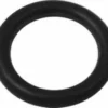 The Rancilio 36405002 Heating Element O-Ring, made of black rubber, is pictured against a white background. © 2025 1st-line.com