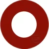 The Slayer 46000-10010 O-ring for Gigleur is a solid red, washer-shaped ring with a large central hole, shown on a plain white background. © 2025 1st-line.com