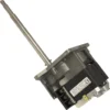 The SPM 05.NI0002/100 110V Gear Motor features a rectangular housing, visible electrical connections, and a long metal shaft extending from one side. © 2025 1st-line.com