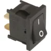 The SPM Switch for Nina is a black rectangular switch with I (on) and O (off) symbols, designed with three metal prongs for wiring connections. © 2025 1st-line.com