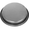 The Universal 58mm Blind Filter Basket is a round, flat silver cap with a slightly raised center and thin outer rim, displayed against a white background. © 2025 1st-line.com