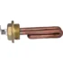 The VBM ELETRESD10011 1000W 110V Steam Boiler Heating Element features a copper build, brass threaded base, and dual electrical connectors, displayed on a white background. © 2025 1st-line.com