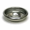 The VBM FILT1TB 1-Cup Filter Basket is a stainless steel basket with a perforated base, designed to hold ground coffee in espresso machines. © 2025 1st-line.com