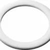 The VBM GUARRESPICTEF Heating Element Gasket is a plain white rubber O-ring, smooth and circular, shown from above on a white background. © 2025 1st-line.com