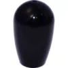 The VBM MANPPOLEVALOL Steam Knob is a shiny black, rounded cylindrical knob with a slightly tapered base and a small top hole, displayed against a white background. © 2025 1st-line.com