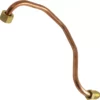 The VBM TUBIRITGRDOSU Group Outlet Tube - P778 is a bent copper pipe with brass fittings at both ends, suitable for plumbing or HVAC connections, shown on a white background. © 2025 1st-line.com