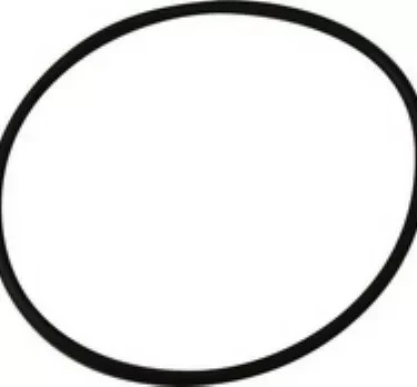 A black Ascaso I..571 O-ring (large) for the boiler on Ascaso Steel Professional espresso machines is pictured on a plain white background. © 2025 1st-line.com