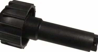 A black plastic tool with a ribbed, round handle and cylindrical shaft, similar to a Rancilio 38121037 Steam Knob. © 2025 1st-line.com