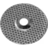 A circular metal disc with a diamond-patterned surface and central hole, resembling a grinding or cutting wheel—this is the Ascaso I.1082 Capsule Filter Screen/Dispersion Shower. © 2025 1st-line.com