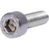 A close-up of an Elektra 04084035 Screw TCCE M5x16 - Nino hex socket cap screw with visible threading and head markings, photographed against a white background. © 2025 1st-line.com