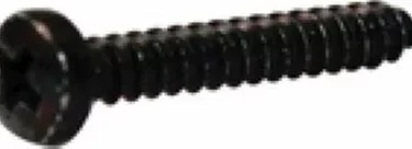 A close-up of the Ascaso MI..71 Screw for Doser Glass - I-1D, I-2D: a black Phillips head screw with a threaded body and rounded head, set against a white background. © 2025 1st-line.com