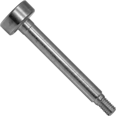 A close-up of the Bezzera 5260203DL Shaft D12x47, showing its cylindrical shape, flat round head, and threaded end on a white background. © 2025 1st-line.com