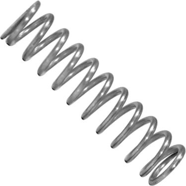 A close-up of the Bezzera 5471506 Spring for Suppression Valve - D1 H26 AISI 302 - BZ02, diagonally coiled on a white background. © 2025 1st-line.com