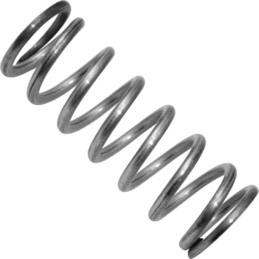 A close-up of the Bezzera 5471538 Spring, made of silver metal, is shown diagonally on a white background. © 2025 1st-line.com