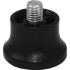 A close-up of the ECM B7474216 Foot / Leg, a black plastic leveling foot with a metal threaded screw for adjusting the height of furniture or appliances. © 2025 1st-line.com