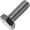 A close-up of the Elektra 00165021 Screw - TE M6x14, showing its hexagonal head and threaded shaft at an angle on a white background—ideal for grouphead neck to boiler in Elektra a leva and semiautomatica machines. © 2025 1st-line.com