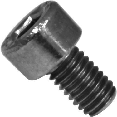 A close-up of the Elektra 01216035 Inox Grouphead Screw M 5x8, showcasing visible threading against a white background—perfect for use with Elektra espresso machines. © 2025 1st-line.com