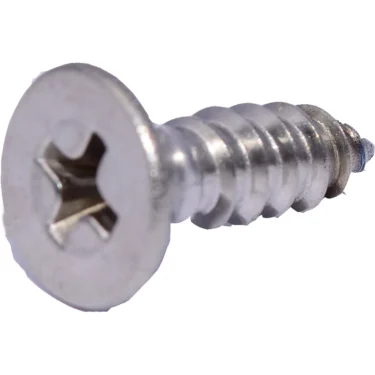 A close-up of the Elektra 01604035 Screw under Drip Tray, featuring a silver, flat-head Phillips design with a threaded body, shown lying on its side against a white background. © 2025 1st-line.com