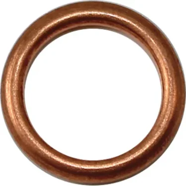 A close-up of the Elektra 03203035 Temperature Probe Washer, featuring a smooth copper surface, photographed on a white background. © 2025 1st-line.com