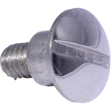 A close-up of the Elektra 03952015 screw for the T1 drip tray, showing its silver slotted head and partially threaded shaft against a white background. © 2025 1st-line.com