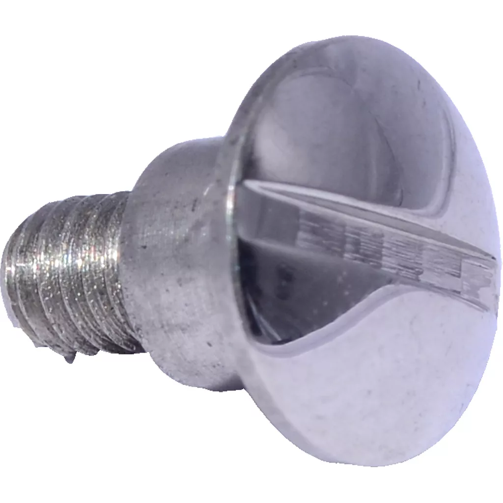 A close-up of the Elektra 03952015 screw for the T1 drip tray, showing its silver slotted head and partially threaded shaft against a white background. © 2025 1st-line.com