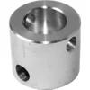A cylindrical metal coupling with a large central hole and three smaller side holes for connecting shafts or rods, compatible with the Macap C0001CPS034 Right Locking Nut. © 2025 1st-line.com