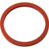 A red, flat rubber Elektra 01963035 Portafilter / Grouphead Gasket with a smooth surface is shown against a white background. © 2025 1st-line.com