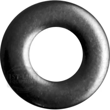 A round, black rubber O-ring gasket—Elektra 00363035 Washer M3 (inox)—features a smooth surface and central hole, displayed on a white background. © 2025 1st-line.com