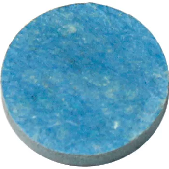 A round, flat, solid blue tablet with a slightly textured surface, resembling the Bezzera 5492008 Boiler Cap Gasket D10.5x2, is shown against a plain white background. © 2025 1st-line.com